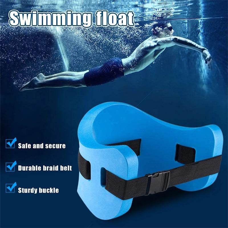 EVA-Adjustable-Back-Floating-Foam-Swimming-Belt-Waist-Training-Equipment-Adult-Children-Float-Board-Tool(Blue)
