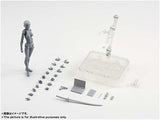Figuarts-Body-Body-Chan-Body-Kun-Grey-Color-Ver-Black-PVC-Action-Figure-Collectible-Model-Toy(Female)(A)