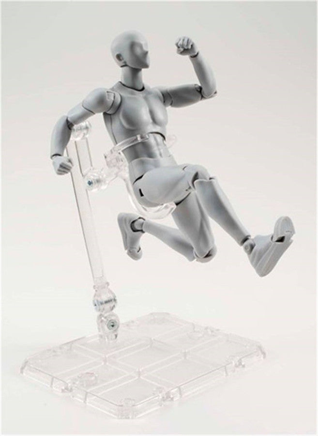 Figuarts-Body-Body-Chan-Body-Kun-Grey-Color-Ver-Black-PVC-Action-Figure-Collectible-Model-Toy(Male)(B)