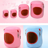 Flannel-Cylinder-Pet-House-Warm-Hamster-Hammock-Hanging-Bed-Small-Pets-Nest,-M,-Size:10*12*12cm(Pink)