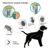 Flea-and-Tick-Collar-for-Dogs-Cats-With-Aluminum-Case,-Size:-72cm-Gray