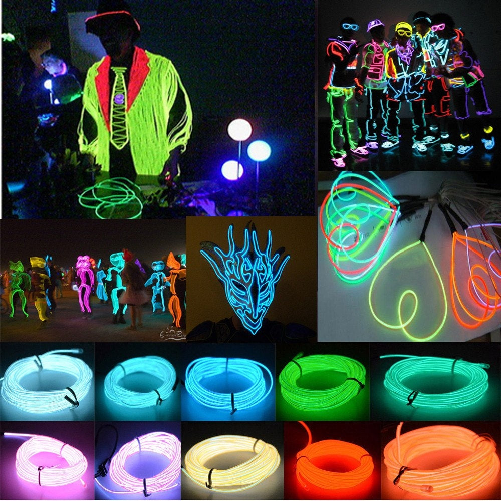 Flexible-LED-Light-EL-Wire-String-Strip-Rope-Glow-Decor-Neon-Lamp-USB-Controlle-3M-Energy-Saving-Mask-Glasses-Glow-Line-F277,-Random-Colors-Delivery