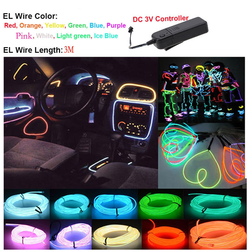 Flexible-LED-Light-EL-Wire-String-Strip-Rope-Glow-Decor-Neon-Lamp-USB-Controlle-3M-Energy-Saving-Mask-Glasses-Glow-Line-F277,-Random-Colors-Delivery