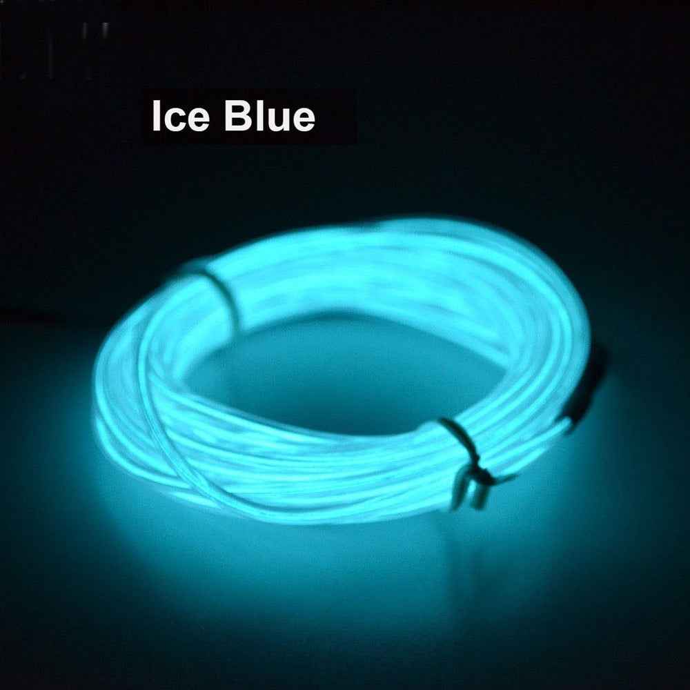Flexible-LED-Light-EL-Wire-String-Strip-Rope-Glow-Decor-Neon-Lamp-USB-Controlle-3M-Energy-Saving-Mask-Glasses-Glow-Line-F277(Ice-Blue-Light)