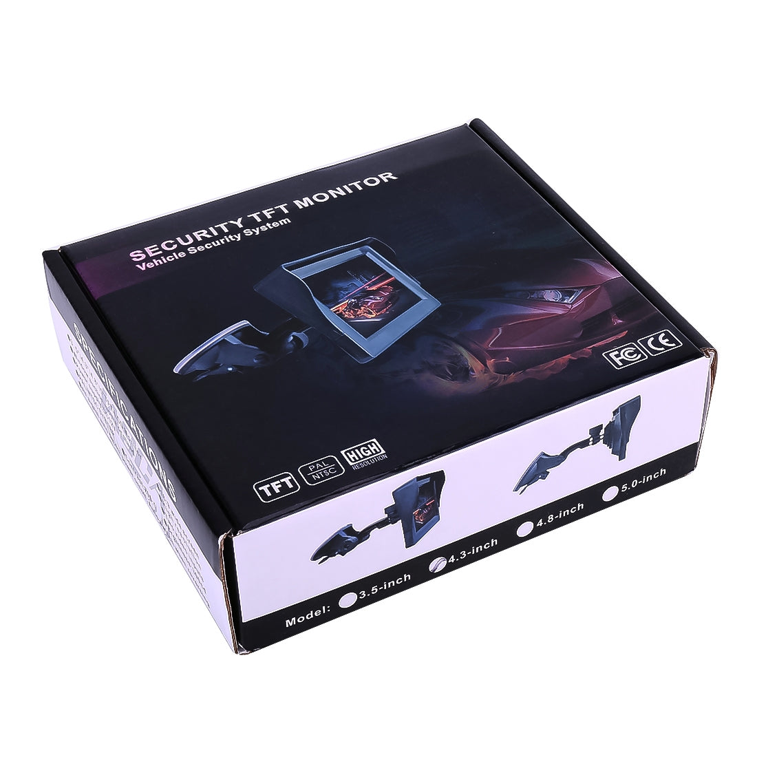 Foldable-4.3-inch-Digital-TFT-LCD-Car-High-Definition-Monitor,-Support-Reverse-Automatic-Screen-Function