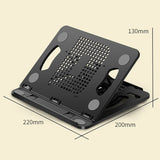 Foldable-Laptop-Desktop-Heightening-Cooling-Bracket(Pink)