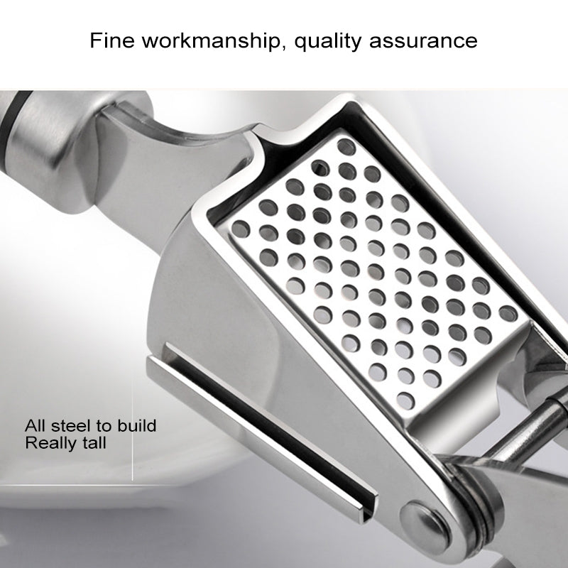 Food-Grade-304-Stainless-Steel-Garlic-Press-Presser-Crusher-Slicer