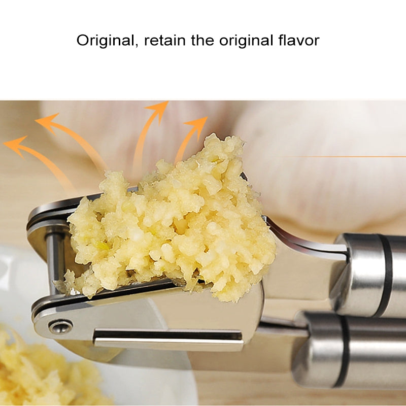 Food-Grade-304-Stainless-Steel-Garlic-Press-Presser-Crusher-Slicer
