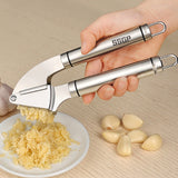 Food-Grade-304-Stainless-Steel-Garlic-Press-Presser-Crusher-Slicer