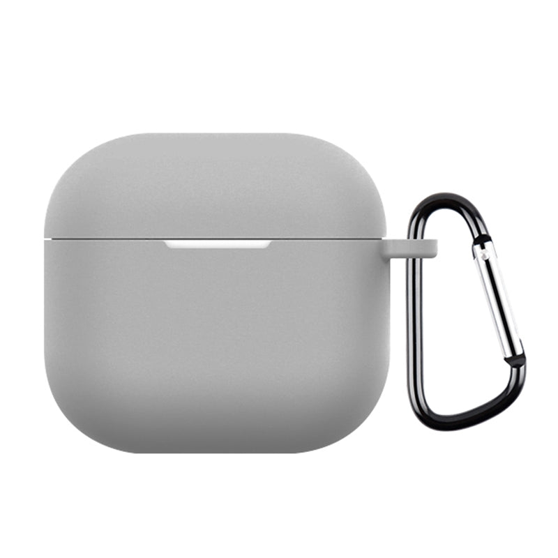 For-AirPods-4-Silicone-Earphone-Protective-Case-with-Hook(Grey)