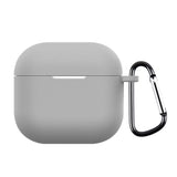 For-AirPods-4-Silicone-Earphone-Protective-Case-with-Hook(Grey)