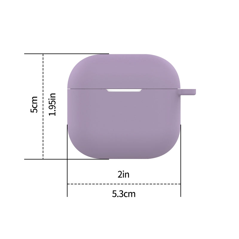 For-AirPods-4-Silicone-Earphone-Protective-Case-with-Hook(Grey)