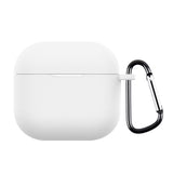 For-AirPods-4-Silicone-Earphone-Protective-Case-with-Hook(White)