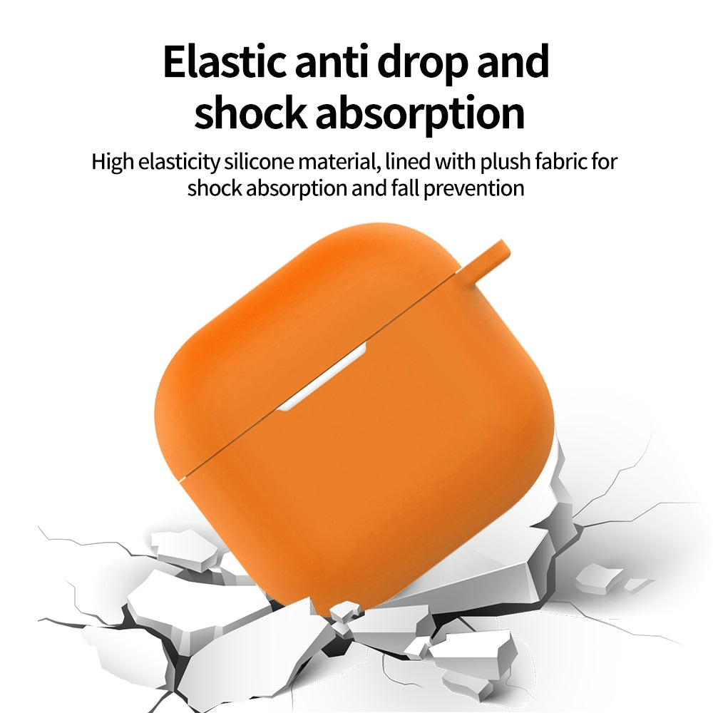 For-AirPods-4-Silicone-Earphone-Protective-Case-with-Hook(White)