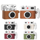 For-AirPods-Pro-/-Pro-2-Earphone-Silicone-Retro-Camera-Design-Cover-Protective-Case(Brown)