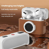 For-AirPods-Pro-/-Pro-2-Earphone-Silicone-Retro-Camera-Design-Cover-Protective-Case(Brown)