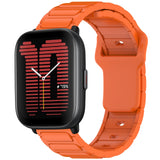 For-Amazfit-20mm-I-Shaped-Silicone-Watch-Band(Orange)