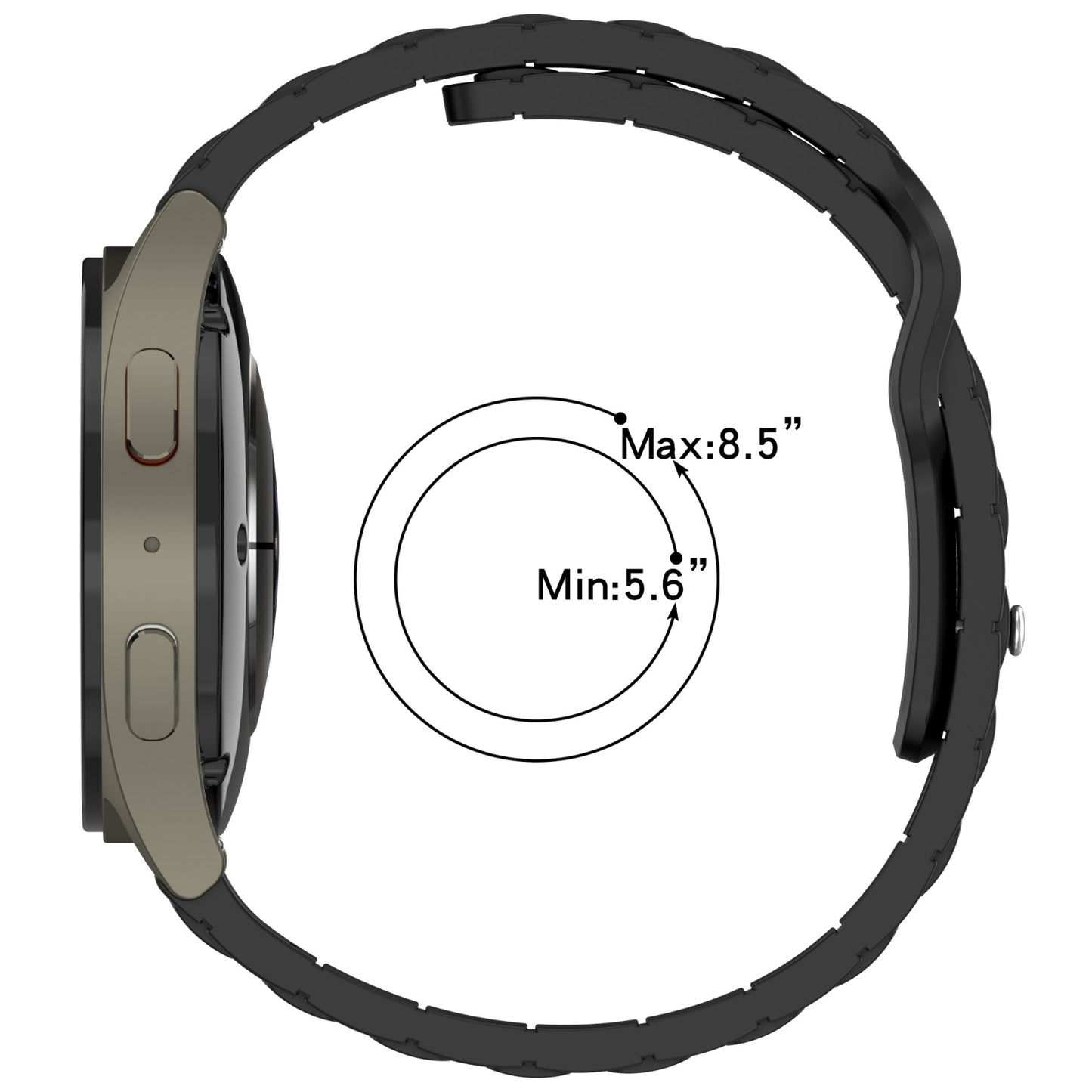 For-Amazfit-20mm-I-Shaped-Silicone-Watch-Band(Orange)