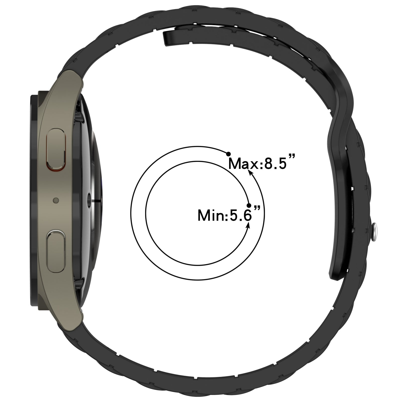For-Amazfit-20mm-I-Shaped-Silicone-Watch-Band(Orange)
