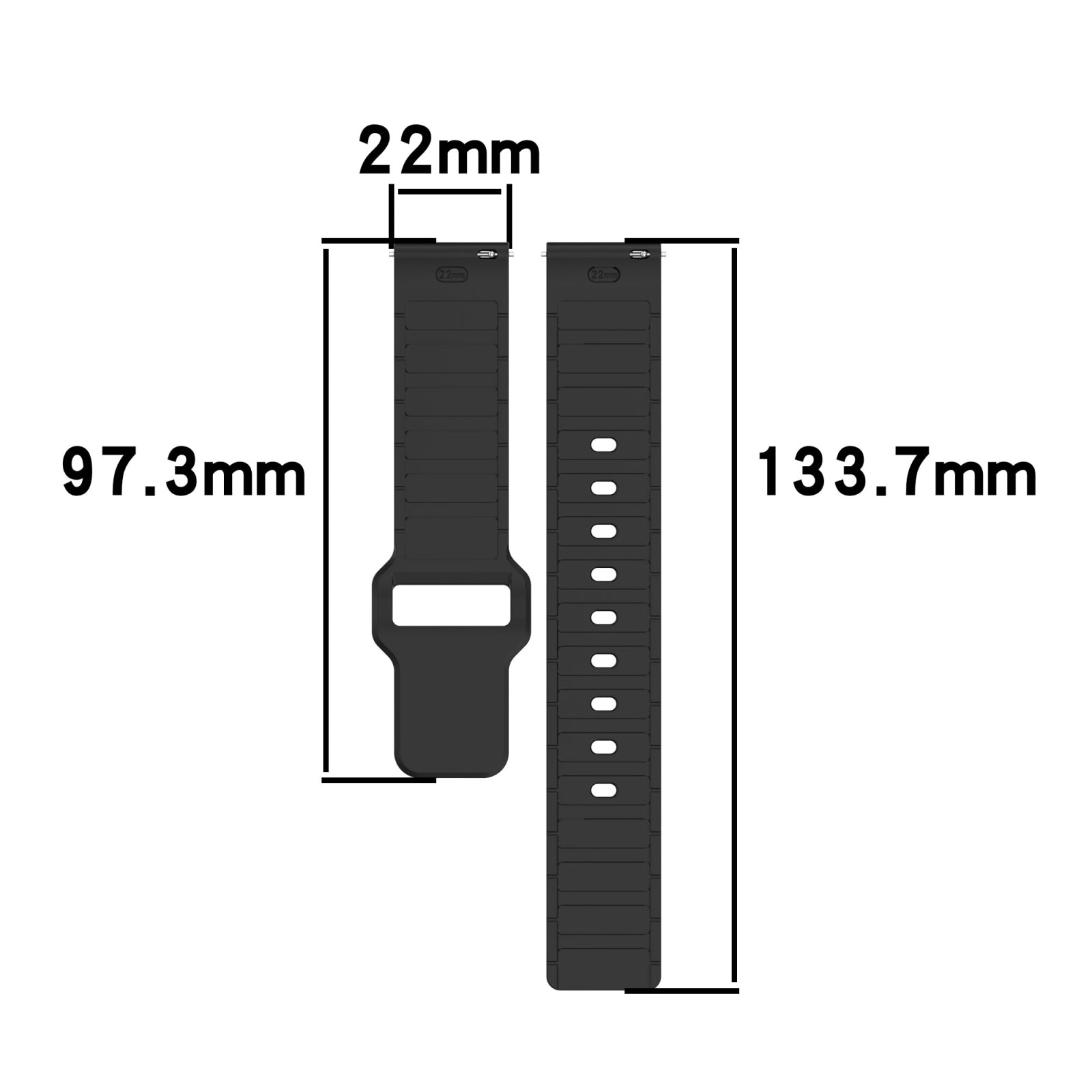 For-Amazfit-20mm-I-Shaped-Silicone-Watch-Band(Orange)