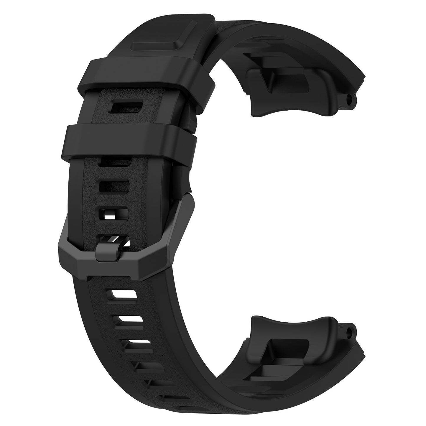 For-Amazfit-Active-Edge-A2212-Solid-Color-Silicone-Watch-Band(Black)