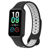 For-Amazfit-Band-7-Loop-Two-Color-Breathable-Silicone-Watch-Band(Black+Grey)