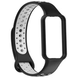 For-Amazfit-Band-7-Loop-Two-Color-Breathable-Silicone-Watch-Band(Black+Grey)