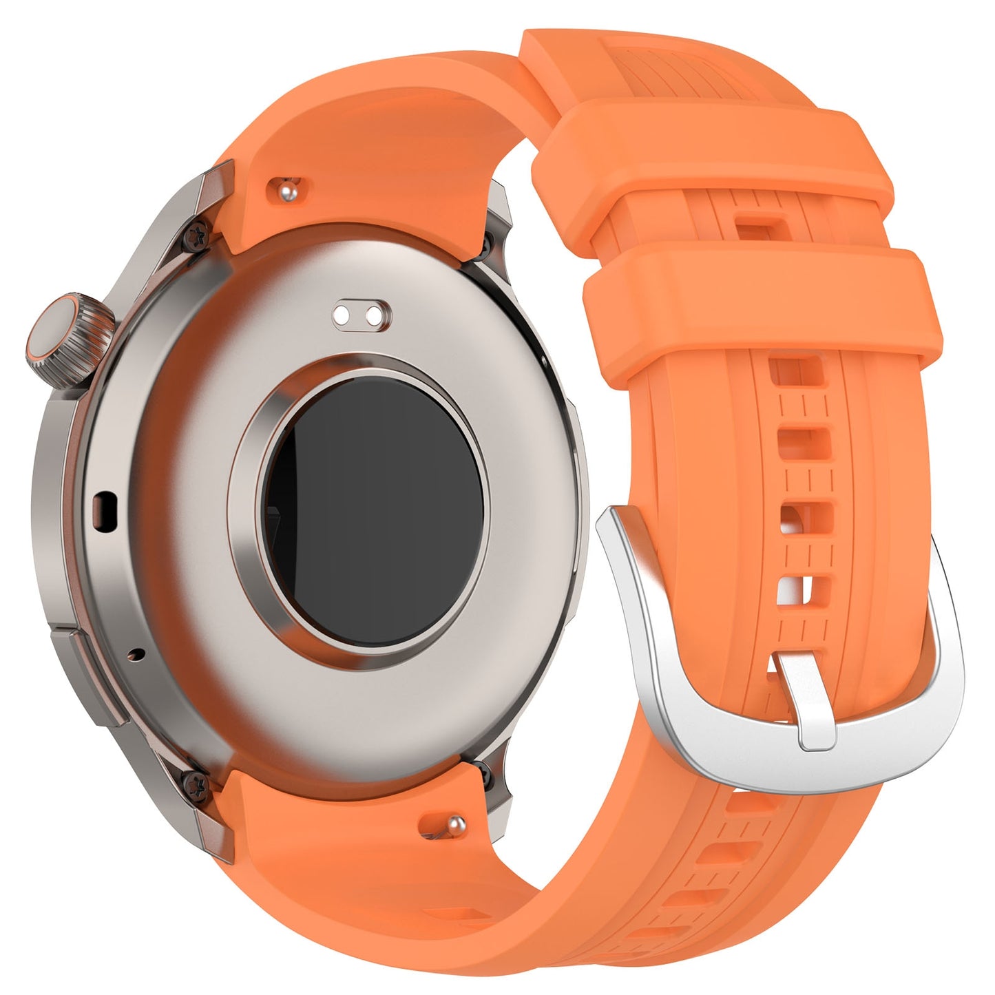 For-Amazfit-Balance-A2286-Vertical-Texture-Silicone-Watch-Band(Orange)