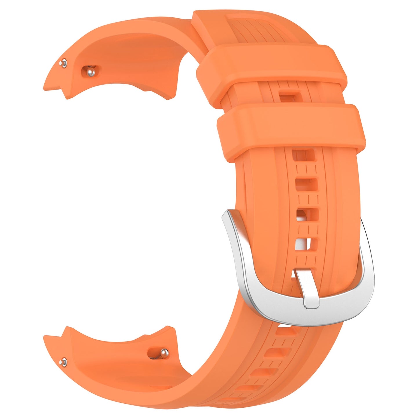 For-Amazfit-Balance-A2286-Vertical-Texture-Silicone-Watch-Band(Orange)