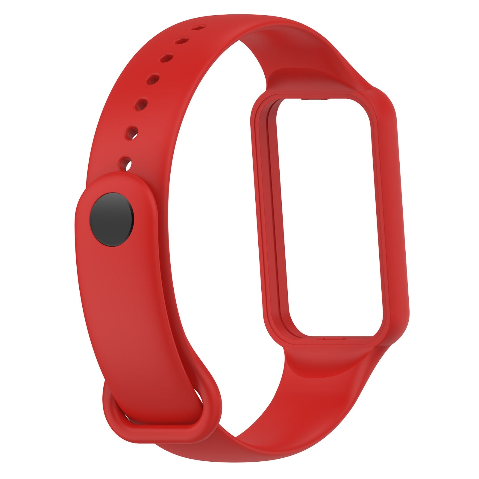 For-Amazfit-Band-7-Silicone-Watch-Band(Red)