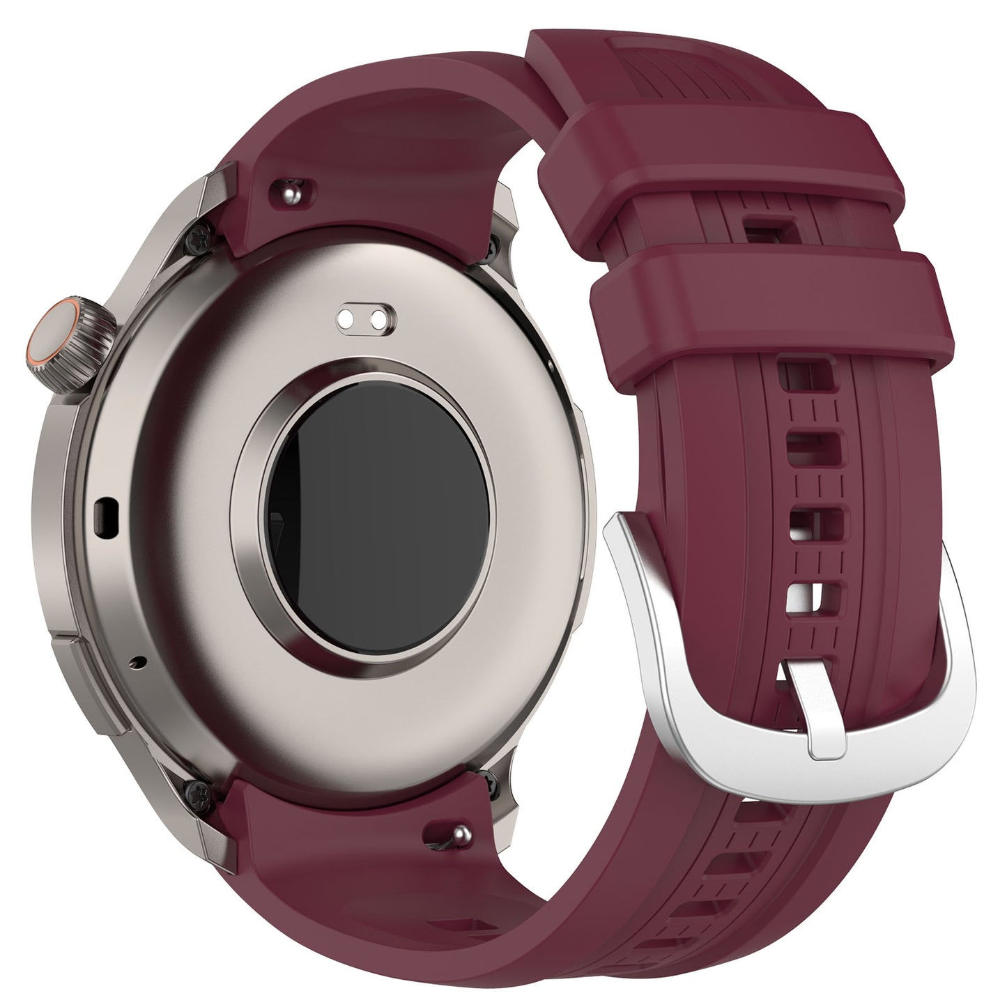 For-Amazfit-Balance-A2286-Vertical-Texture-Silicone-Watch-Band(Wine)