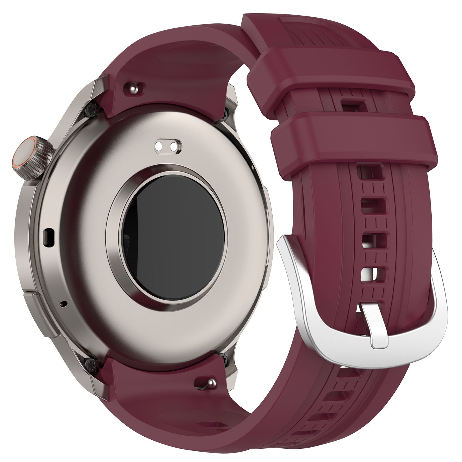 For-Amazfit-Balance-A2286-Vertical-Texture-Silicone-Watch-Band(Wine)