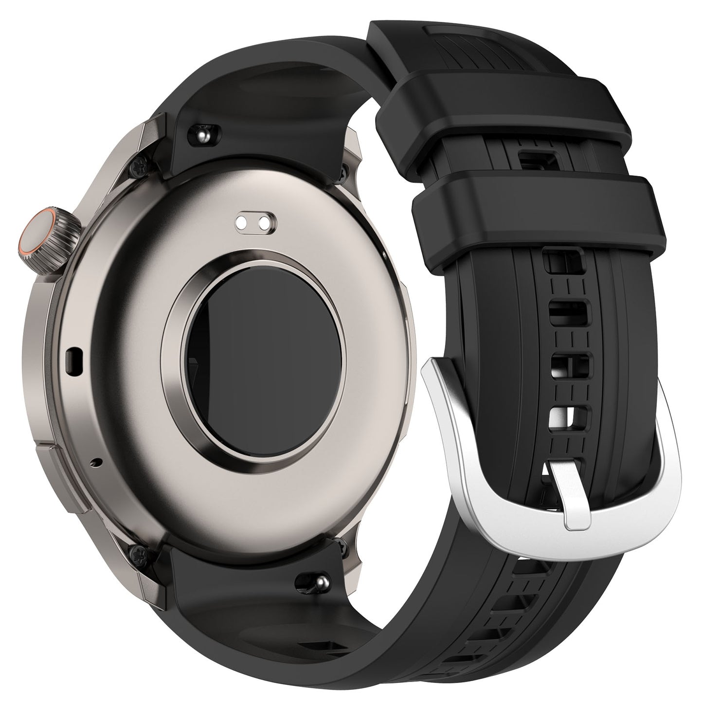 For-Amazfit-Balance-A2286-Vertical-Texture-Silicone-Watch-Band(Black)