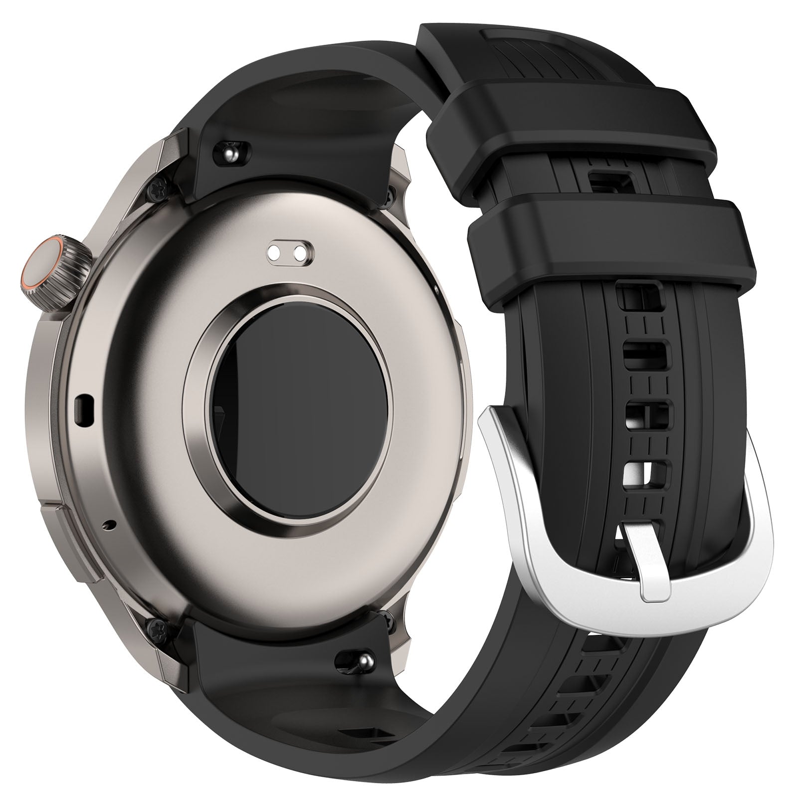 For-Amazfit-Balance-A2286-Vertical-Texture-Silicone-Watch-Band(Black)