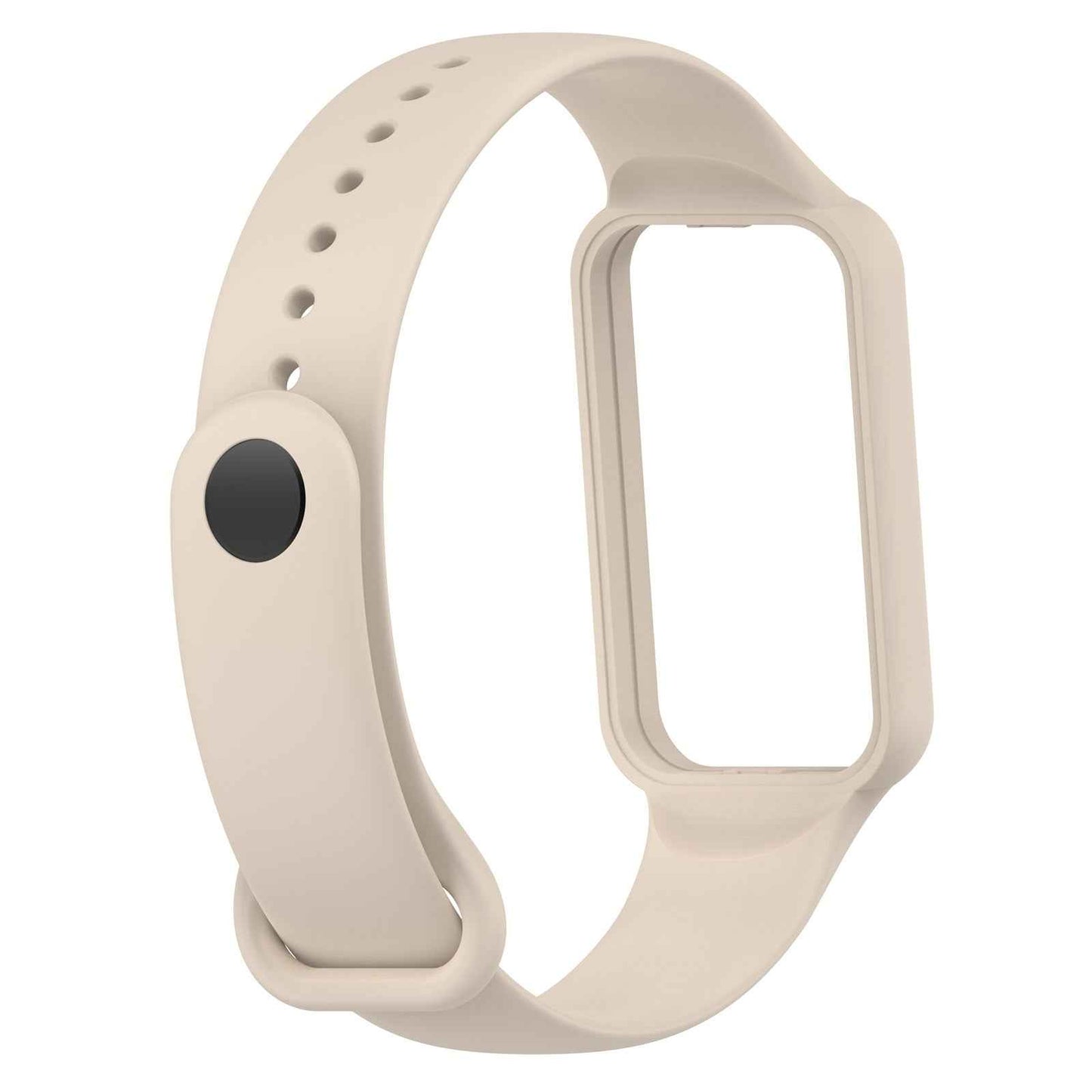 For-Amazfit-Band-7-Silicone-Watch-Band(Ivory-White)