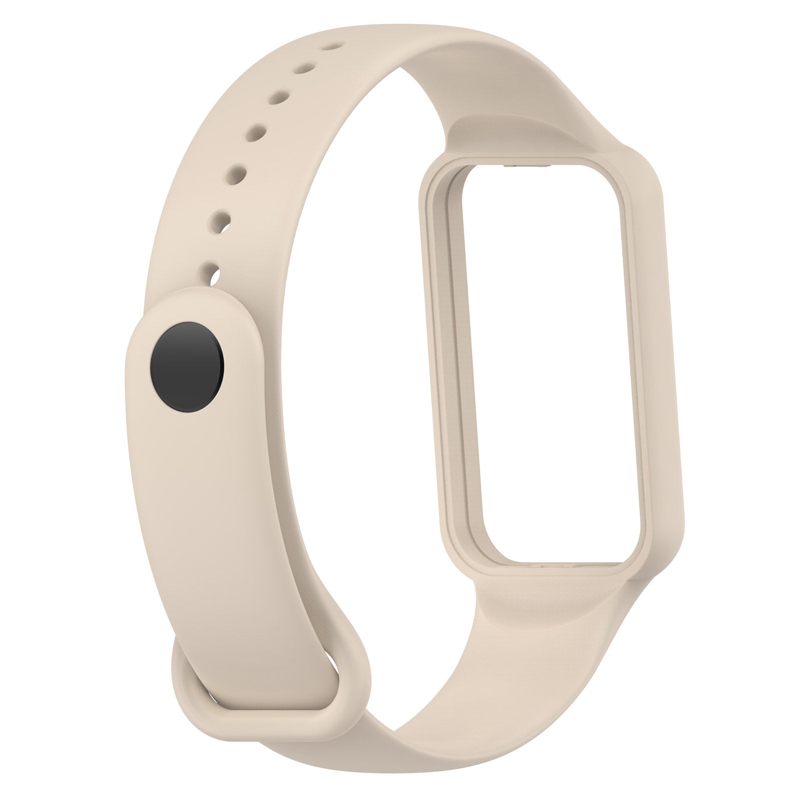 For-Amazfit-Band-7-Silicone-Watch-Band(Ivory-White)