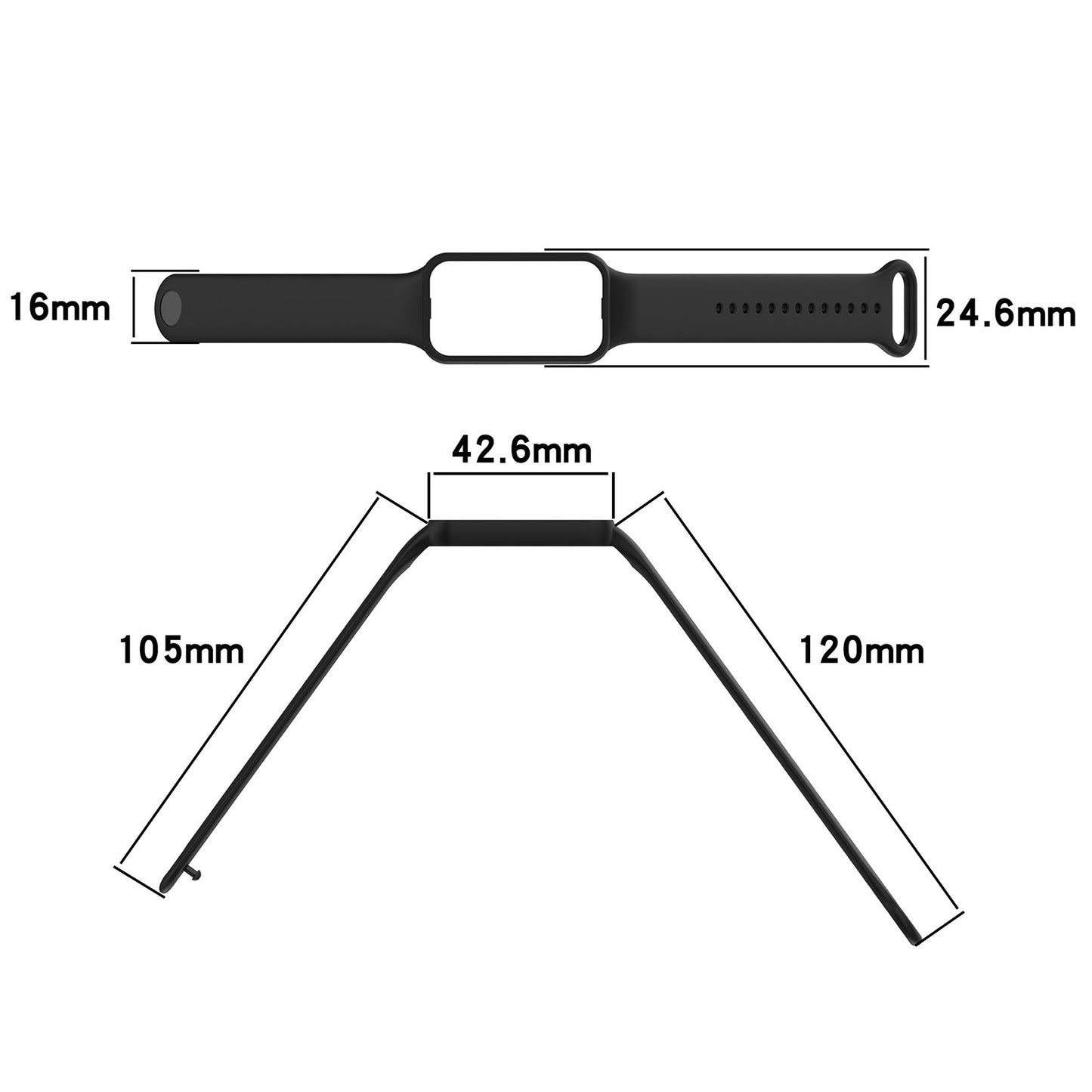 For-Amazfit-Band-7-Silicone-Watch-Band(Ivory-White)