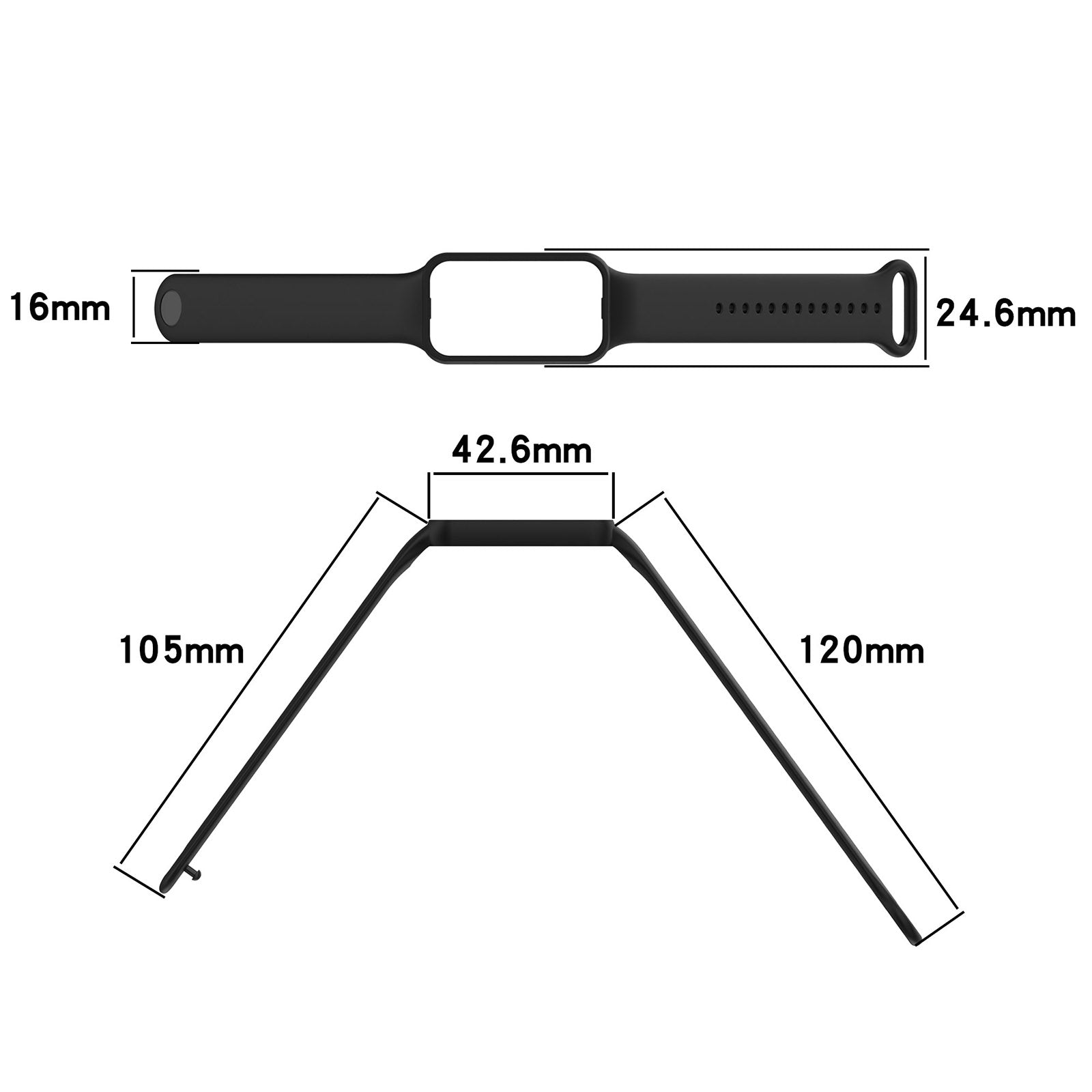 For-Amazfit-Band-7-Silicone-Watch-Band(Ivory-White)