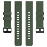 For-Amazfit-Bip-3-20mm-Step-Silicone-Strap-Stainless-Steel-Black-Buckle(Army-Green)
