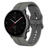 For-Amazfit-GTR-2e-22mm-Loop-Silicone-Watch-Band(Dark-Grey)