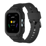 For-Amazfit-GTS-4-/-3-/-2-/-1-Universal-Integrated-Silicone-Watch-Band(Black)