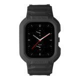 For-Amazfit-GTS-4-/-3-/-2-/-1-Universal-Integrated-Silicone-Watch-Band(Black)