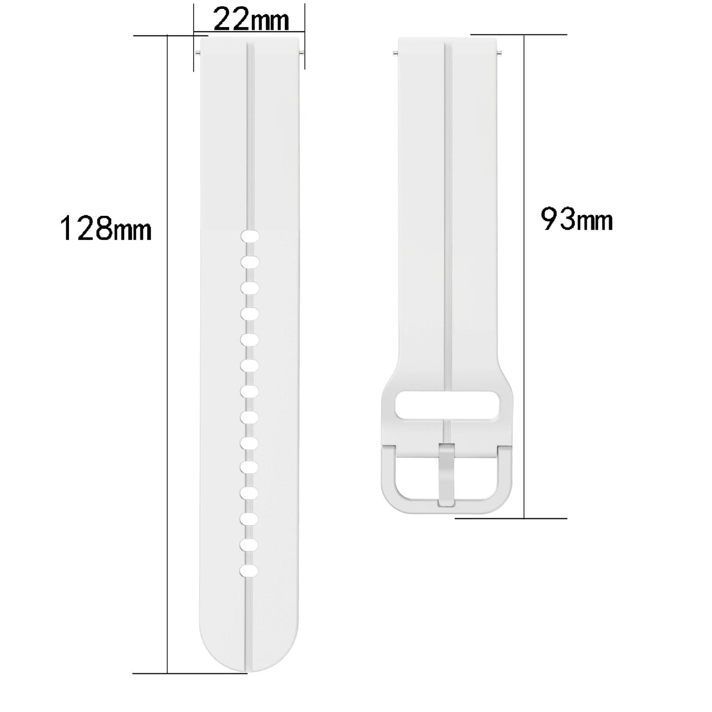 For-Amazfit-GTR-2e-22mm-Loop-Silicone-Watch-Band(Dark-Grey)