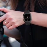 For-Amazfit-GTS-4-/-3-/-2-/-1-Universal-Integrated-Silicone-Watch-Band(Black)