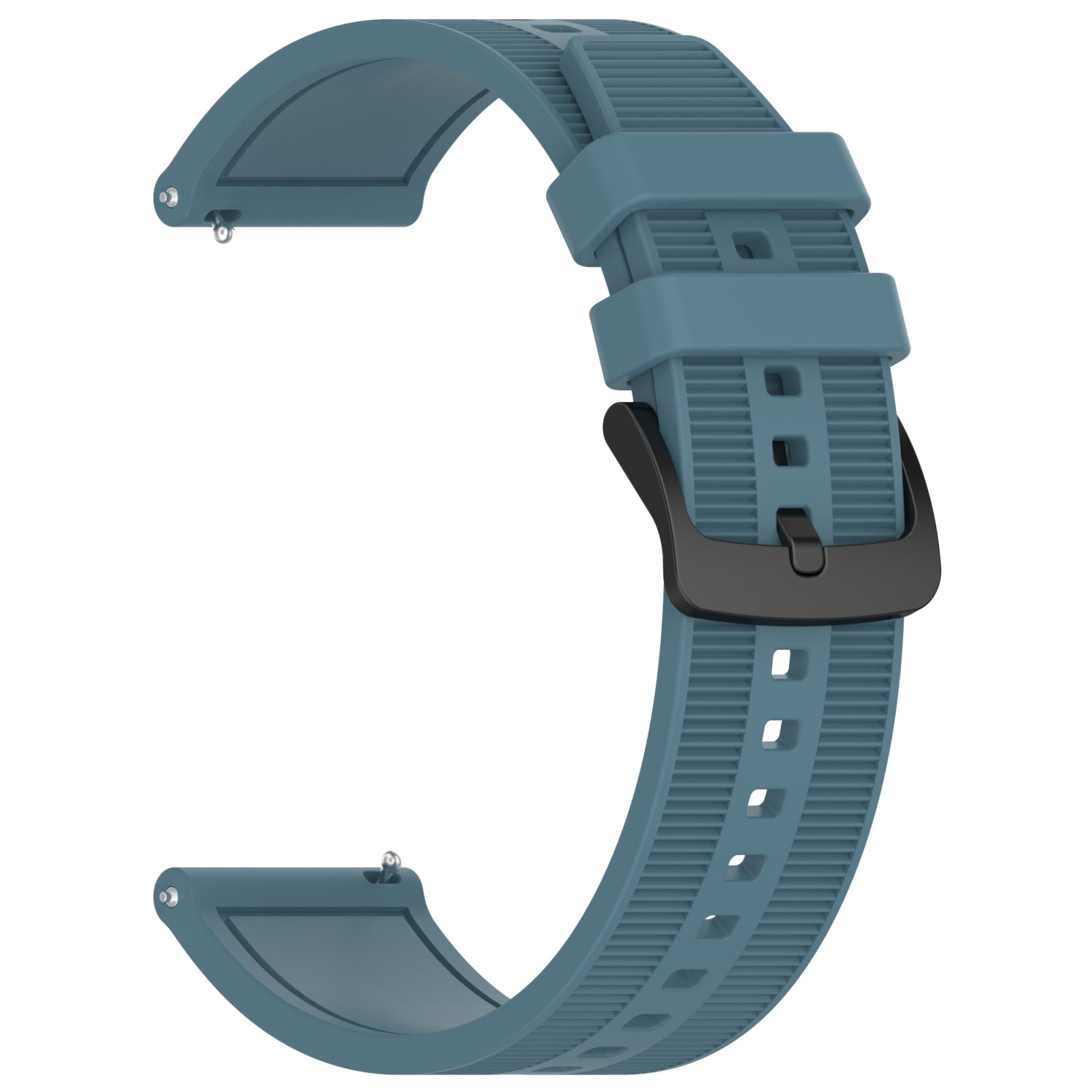 For-Amazfit-GTR-2e-22mm-Textured-Silicone-Solid-Color-Watch-Band(Rock-Cyan)