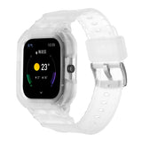 For-Amazfit-GTS-4-/-3-/-2-/-1-Universal-Integrated-Silicone-Watch-Band(Transparent)