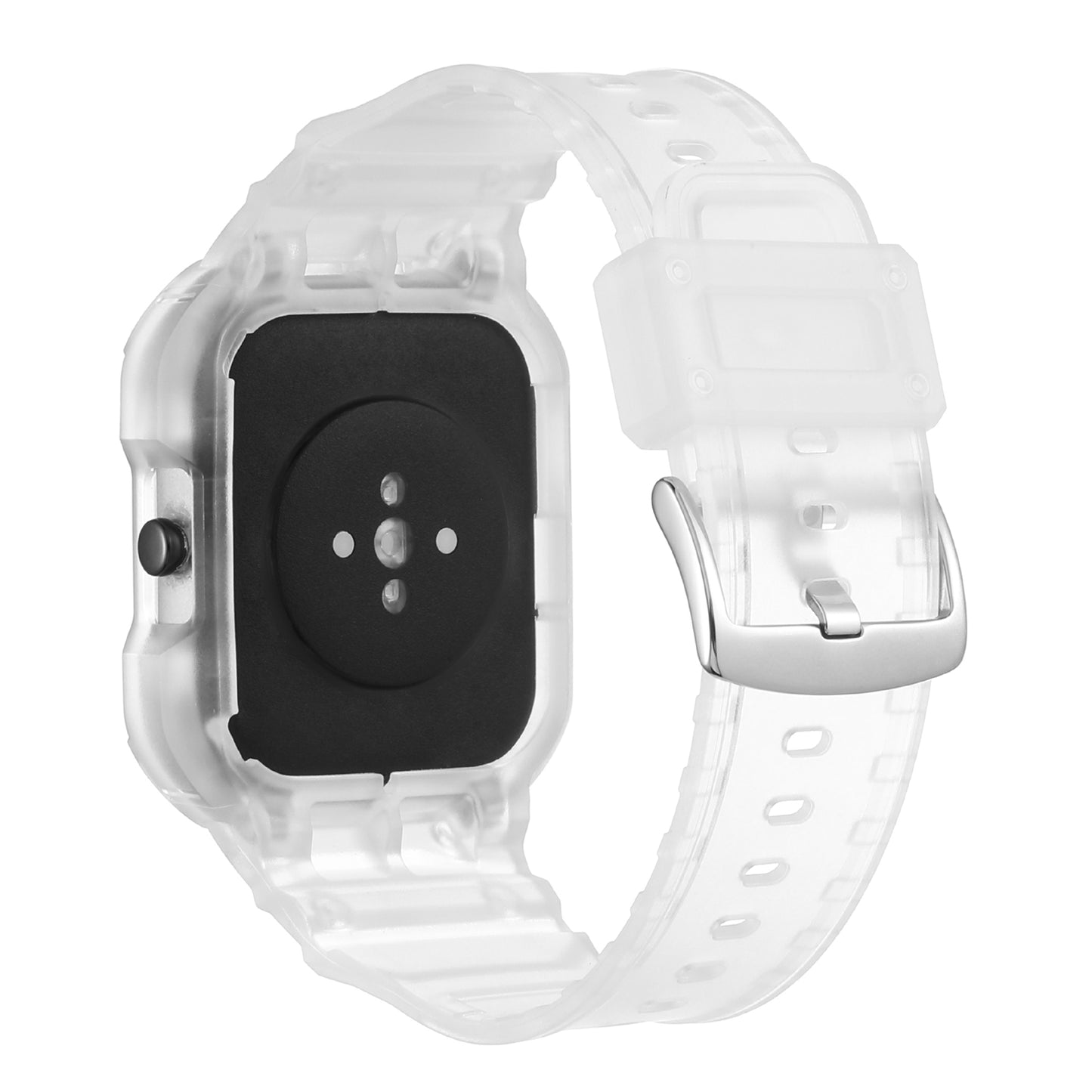 For-Amazfit-GTS-4-/-3-/-2-/-1-Universal-Integrated-Silicone-Watch-Band(Transparent)