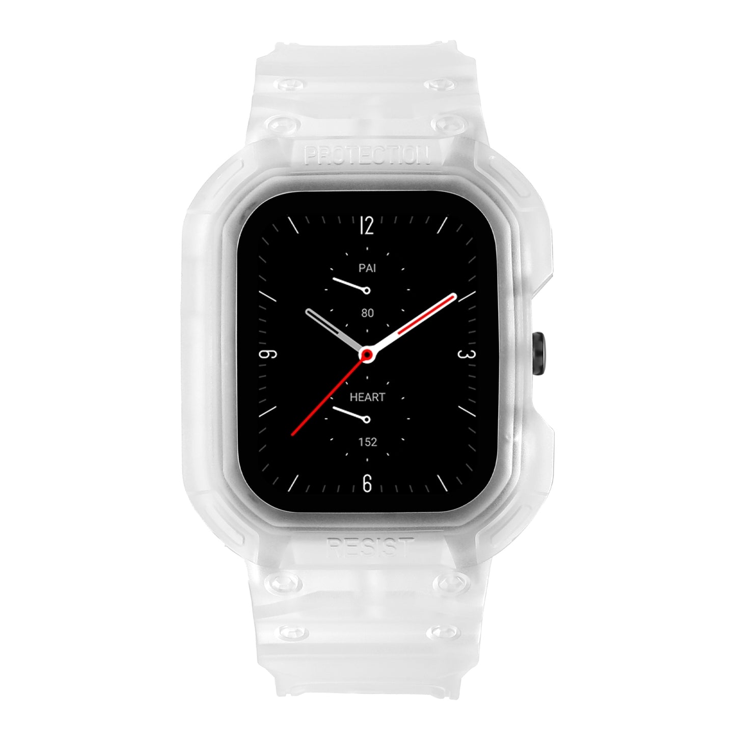 For-Amazfit-GTS-4-/-3-/-2-/-1-Universal-Integrated-Silicone-Watch-Band(Transparent)