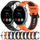 For-Amazfit-GTR-2-22MM-Sports-Two-Color-Silicone-Watch-Band(Midnight-Blue+White)