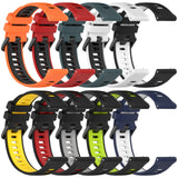 For-Amazfit-GTR-2-22MM-Sports-Two-Color-Silicone-Watch-Band(Midnight-Blue+White)